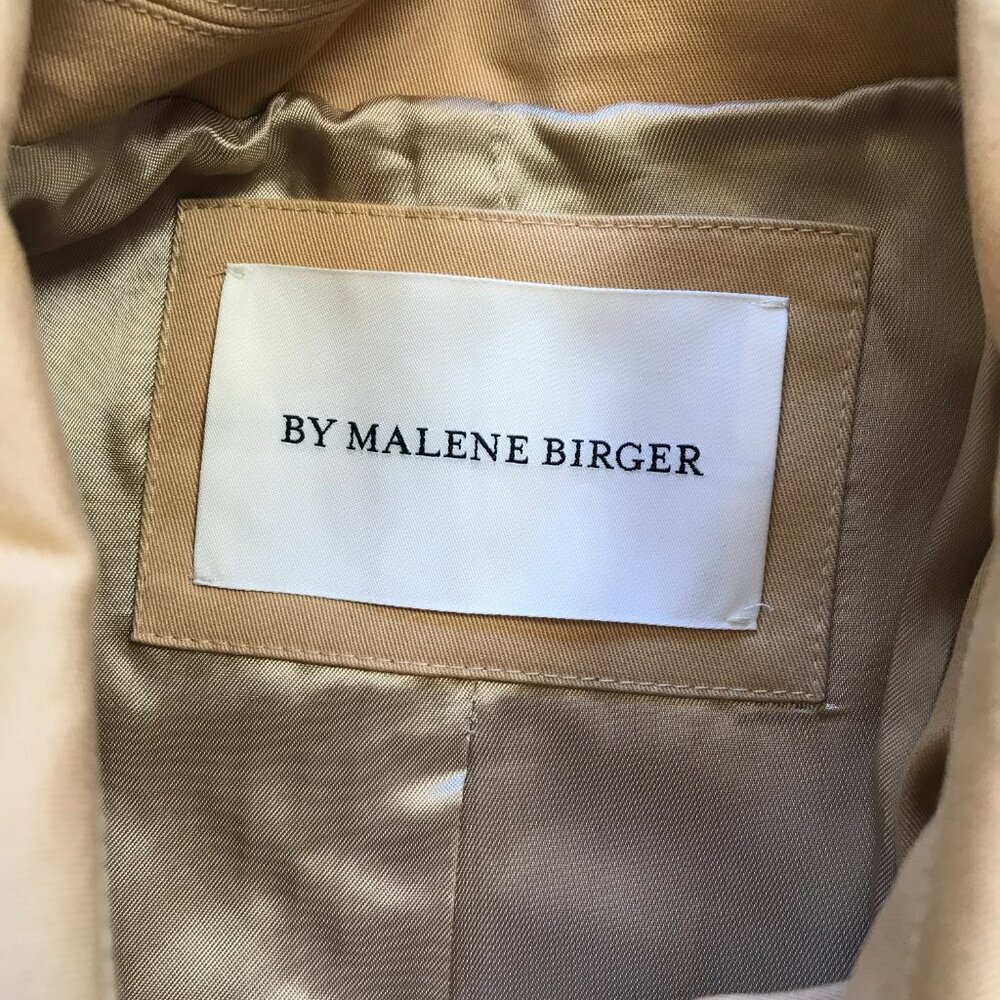 By Malene Birger Alanis Oversized Rain Trench Coat Womens 44 14 XL Tan Sand Belt - Picture 7 of 15